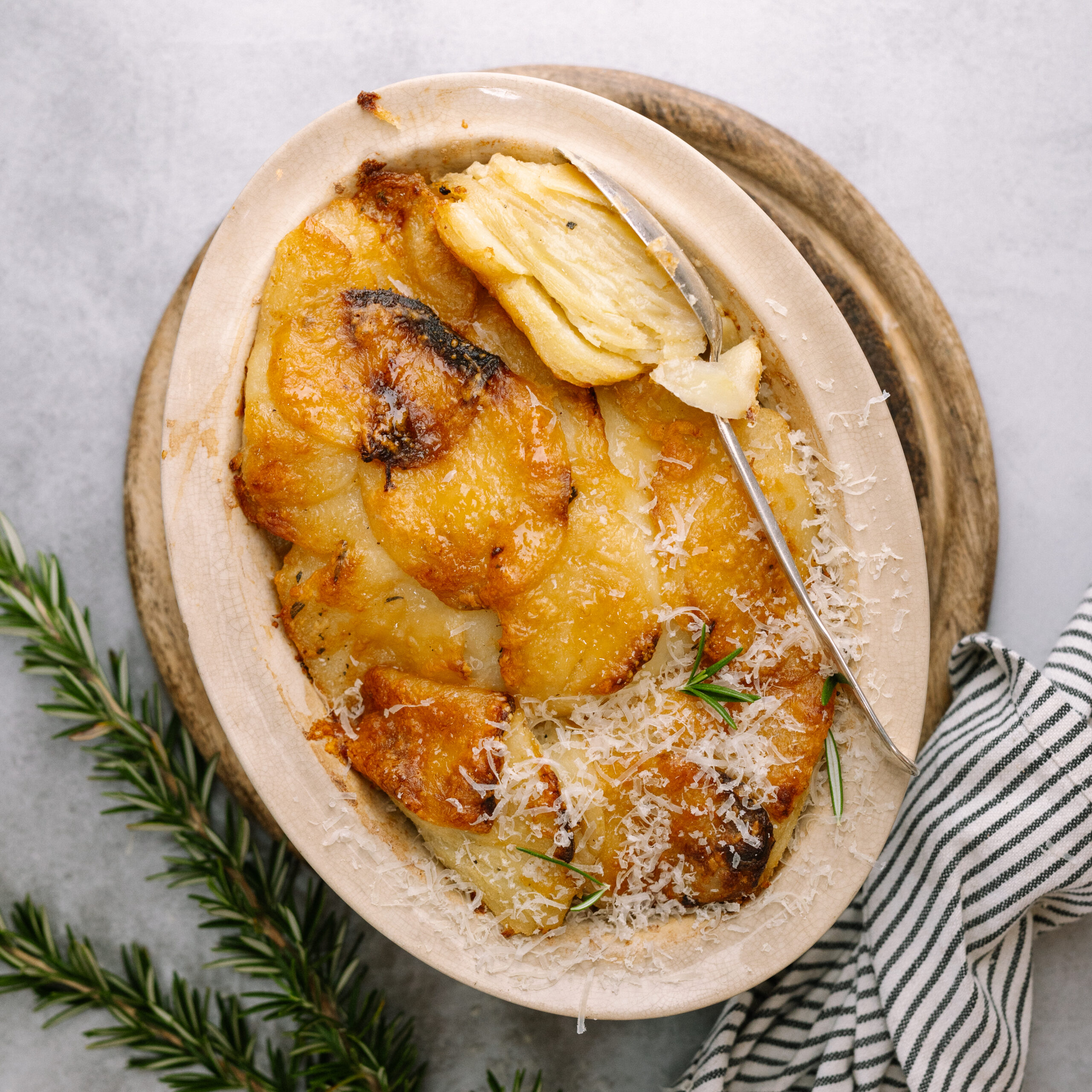 Potato Bake with Rosemary & Cheese
